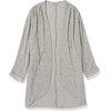 image:imageCable Stitch Womens Cocoon Open Front Coverup Cardigan Draped 34 Sleeve Lightweight Casual Lounge Hacci Knit Top Made in the USA LargeXLarge Marled Grey
